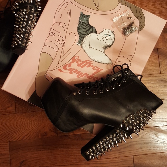 Jeffrey Campbell Shoes - JEFFREY CAMPBELL spike leath boots